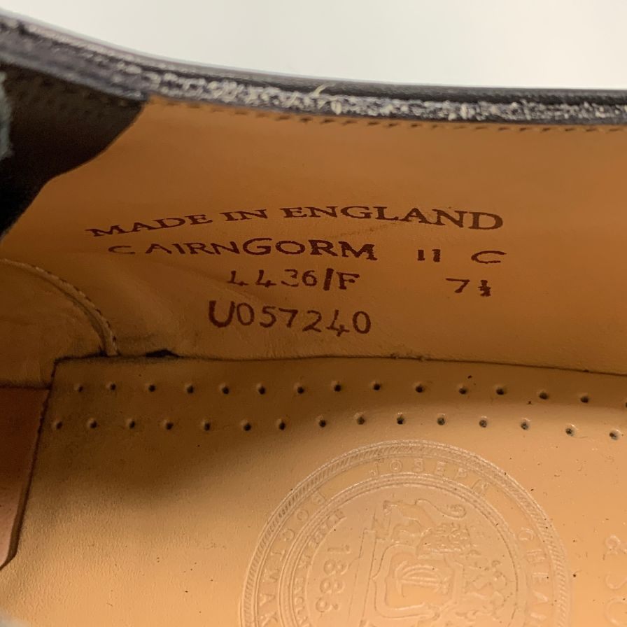 【Joseph Cheaney】ジョセフチーニー ケンゴンH クロムエクセル ストレートチップ ブラック サイズUK7.5 メンズ