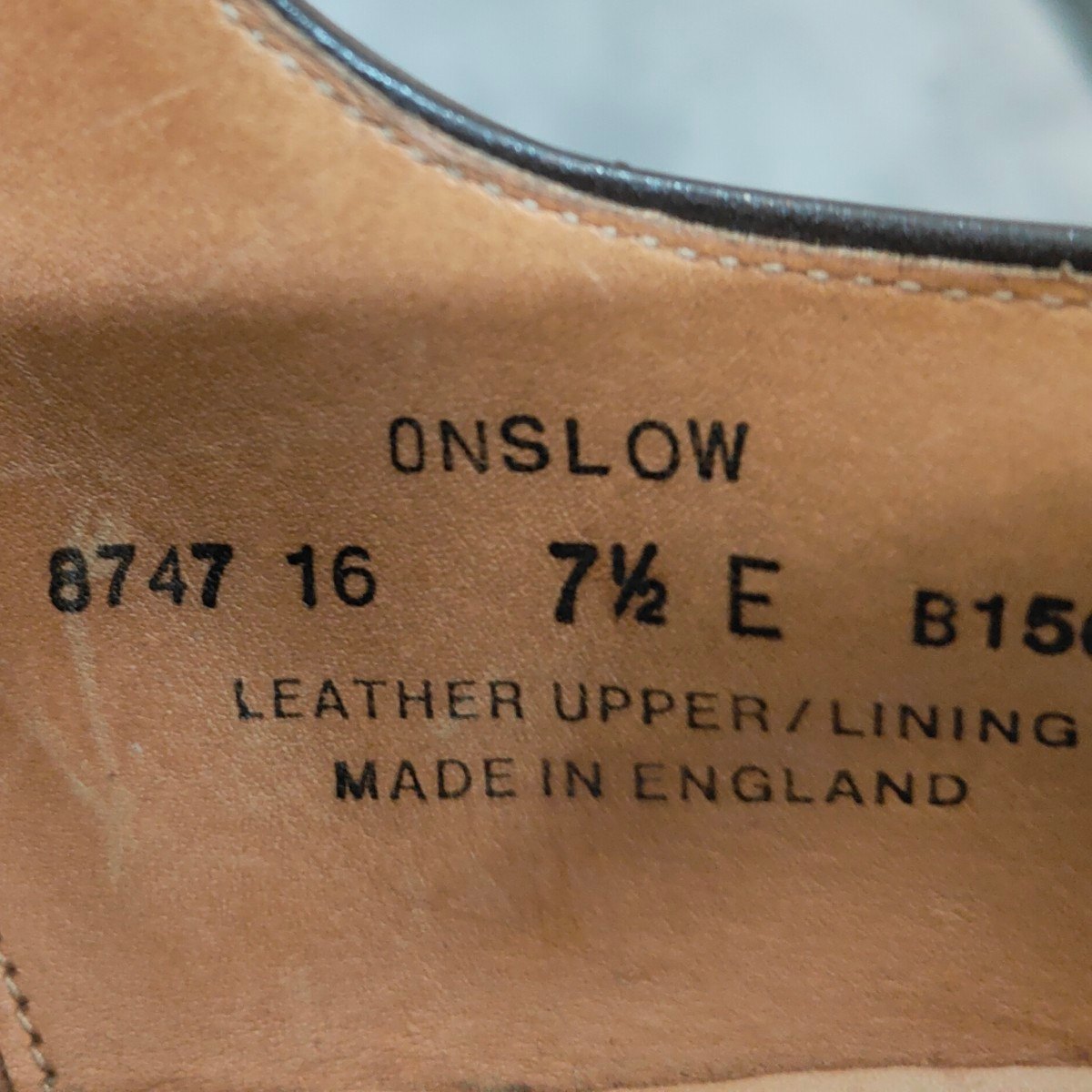 【Crockett&Jones】クロケット&ジョーンズ オンスロー Uチップ コードバン バーガンディ サイズUK7.5E