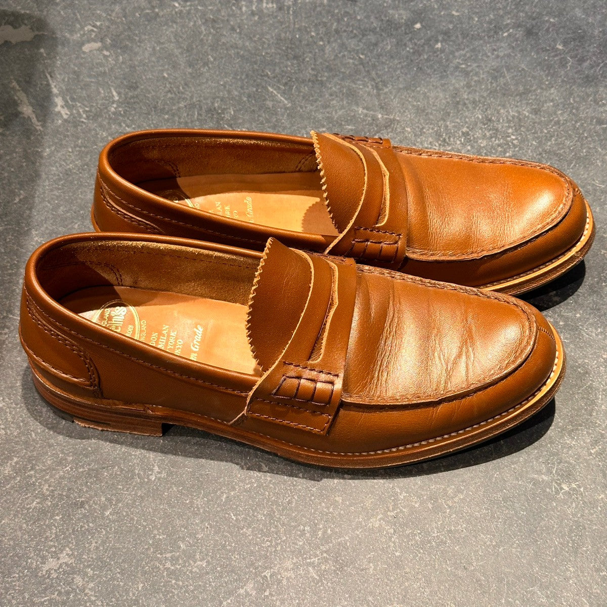 【Church's】チャーチ ペンブリー コインローファー アンラインド カーフ ブラウン サイズUK8.5 126ラスト