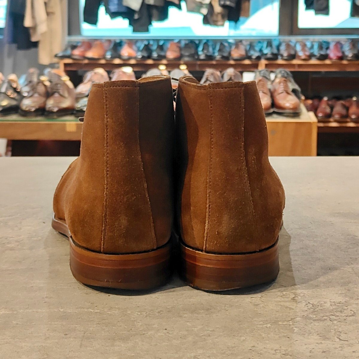クロケット＆ジョーンズ製【NEW&LINGWOOD】ニュー&リングウッド  チャッカブーツ スエード ブラウン サイズUK7