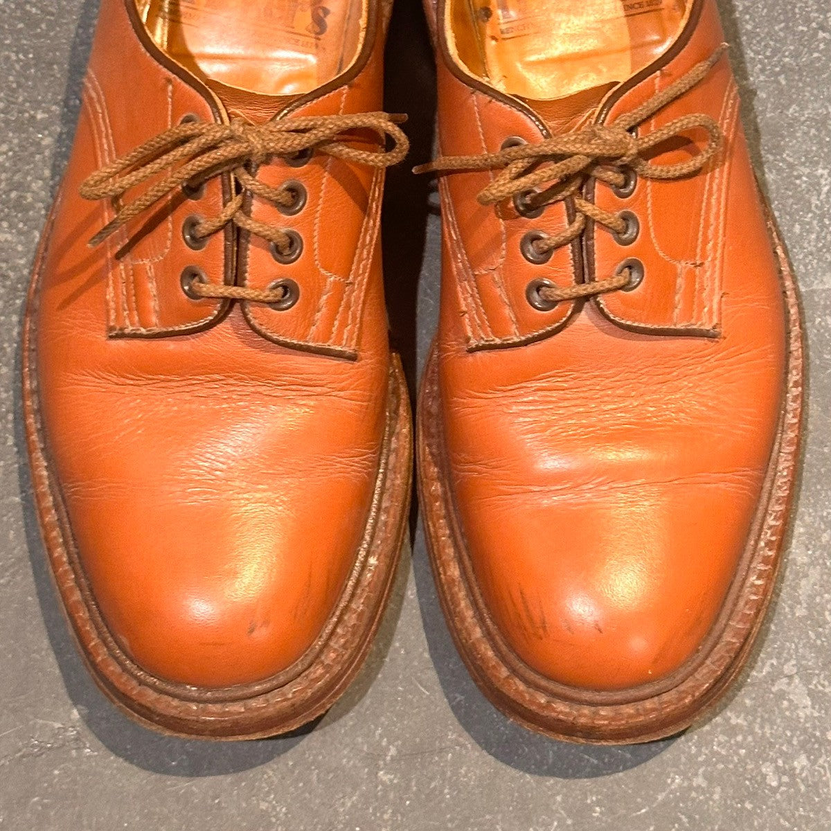 【Tricker’s】トリッカーズ ダニエル M7278 プレーントゥ カーフ ブラウン サイズUK7.5
