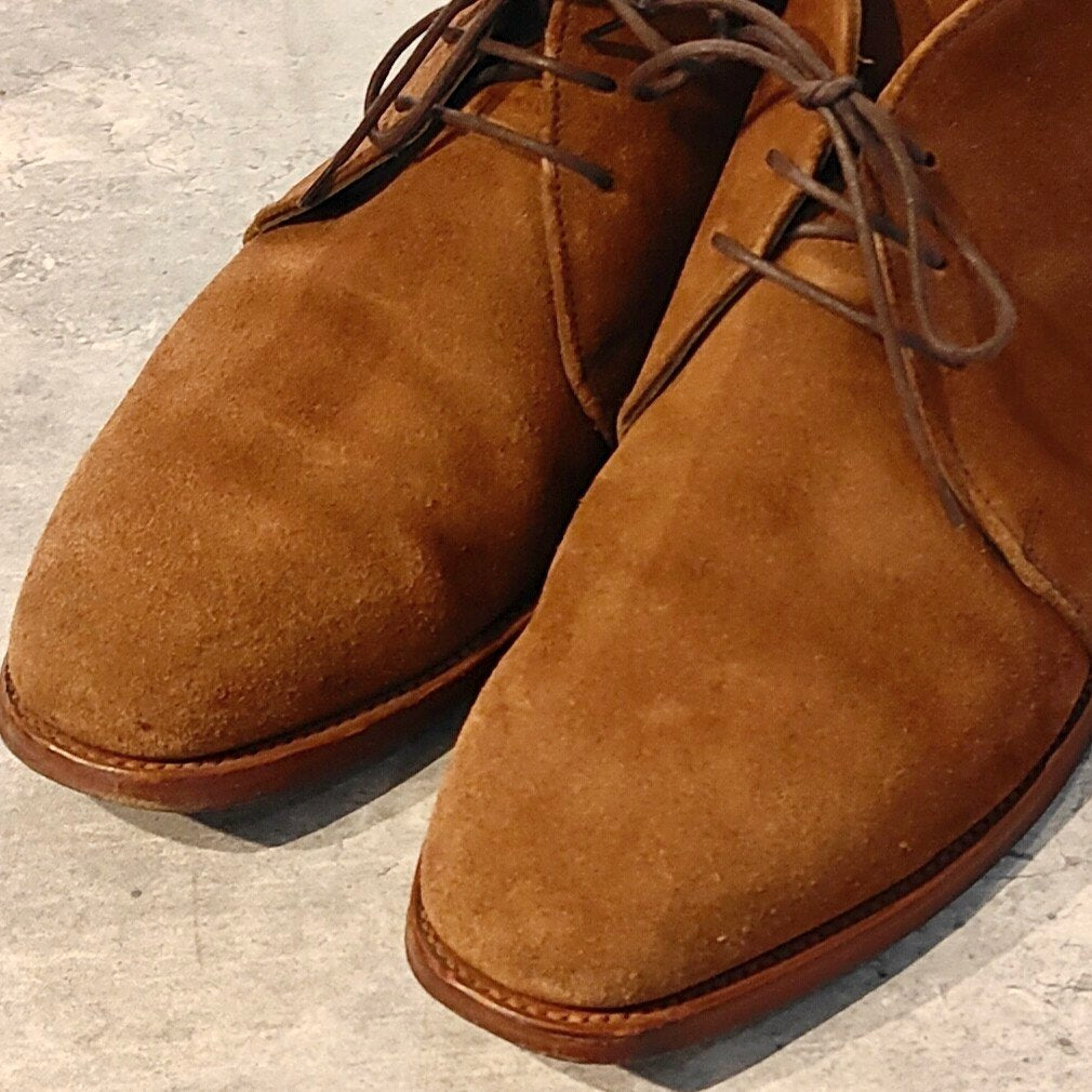 クロケット＆ジョーンズ製【NEW&LINGWOOD】ニュー&リングウッド  チャッカブーツ スエード ブラウン サイズUK7