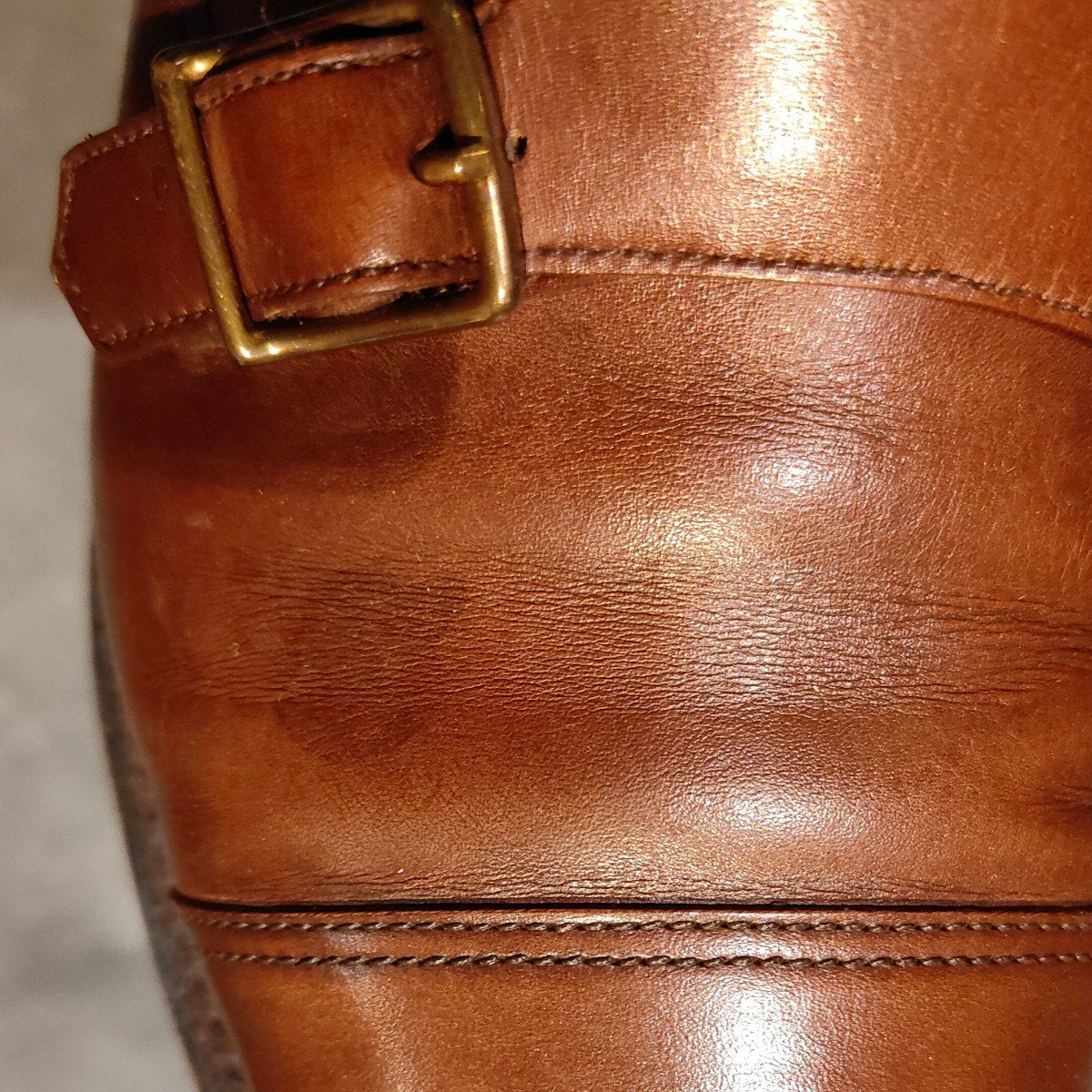 【JOHN LOBB】ジョンロブ ウィリアム ダブルモンク 旧ロゴ カーフ ブラウン サイズUK6.5E
