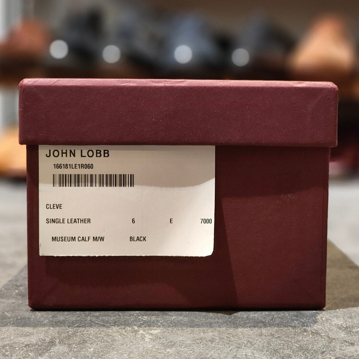 新品未使用【JOHN LOBB】ジョンロブ クリーブ プレーントゥダービー ミュージアムカーフ ブラック サイズUK6E 7000ラスト
