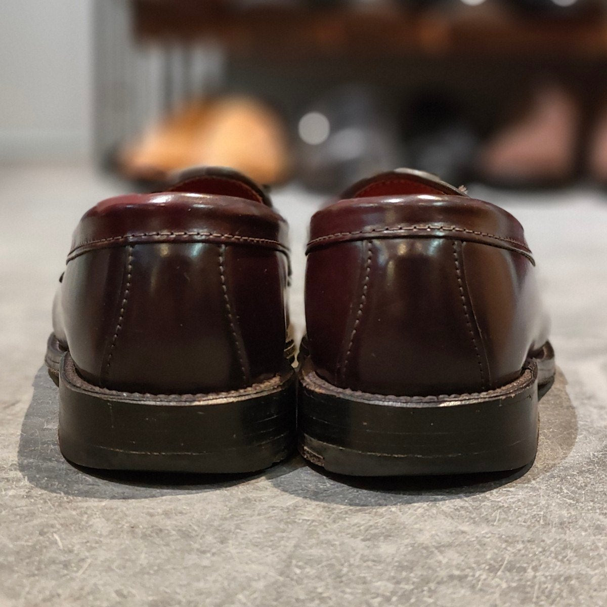 【ALDEN】オールデン 986 ペニーローファ コードバン ダークバーガンディ サイズUS6D バンラスト