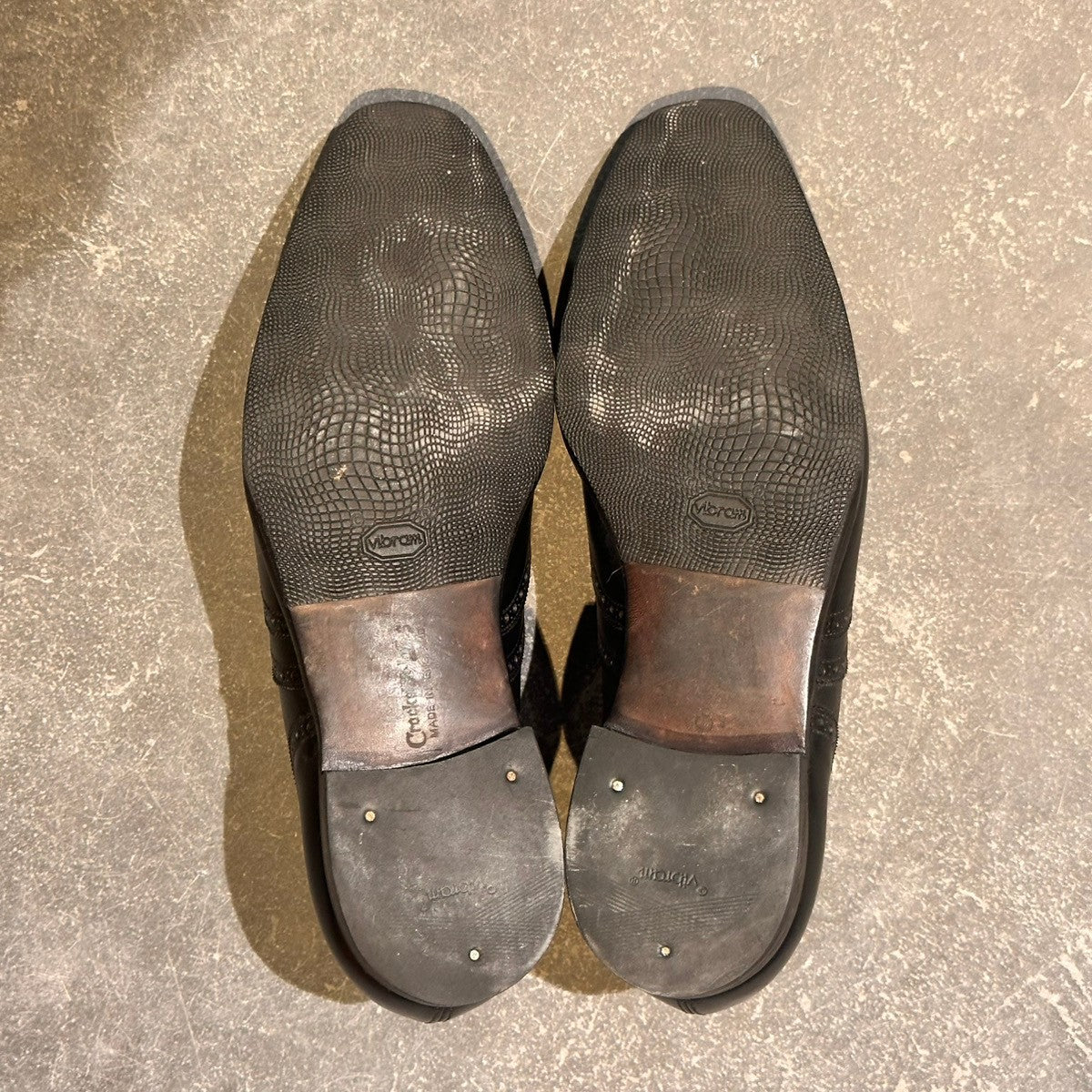 【Crockett&Jones】クロケット&ジョーンズ クリフォード ウイングチップ カーフ ブラック サイズUK8E 337ラスト