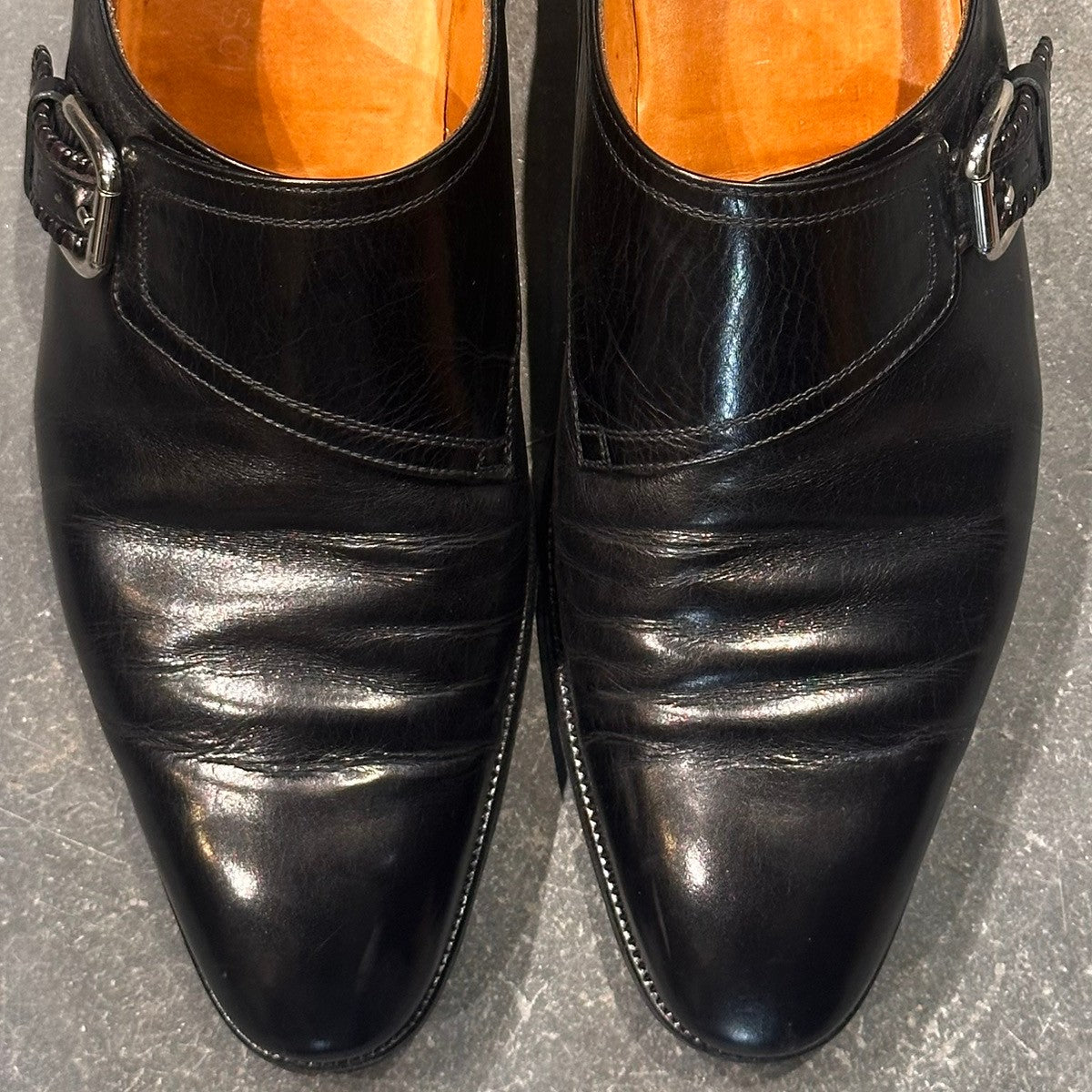 TANINO CRISCI】タニノクリスチー シングルモンク 131f29 カーフ