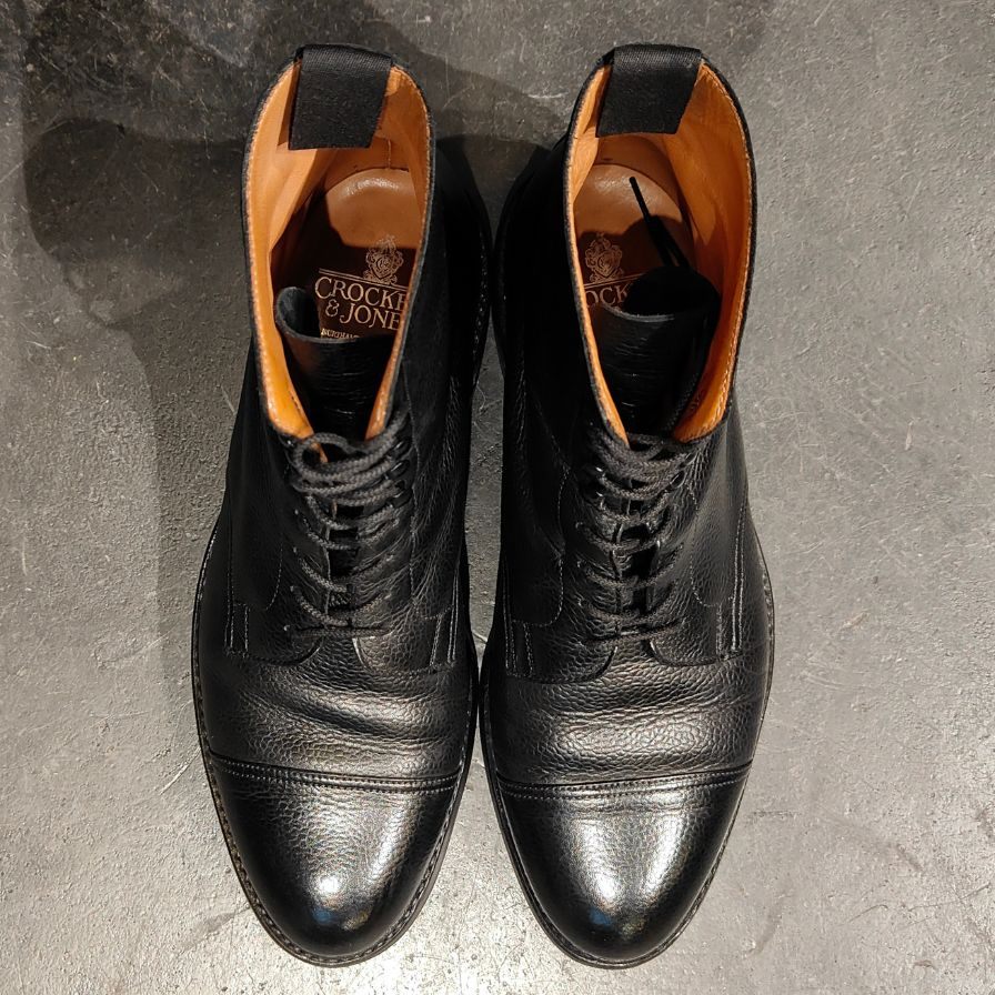 CROCKETT&JONES】クロケットジョーンズ コニストン レースアップブーツ グレインレザー ブラック サイズ UK8.5E – LASTLAB