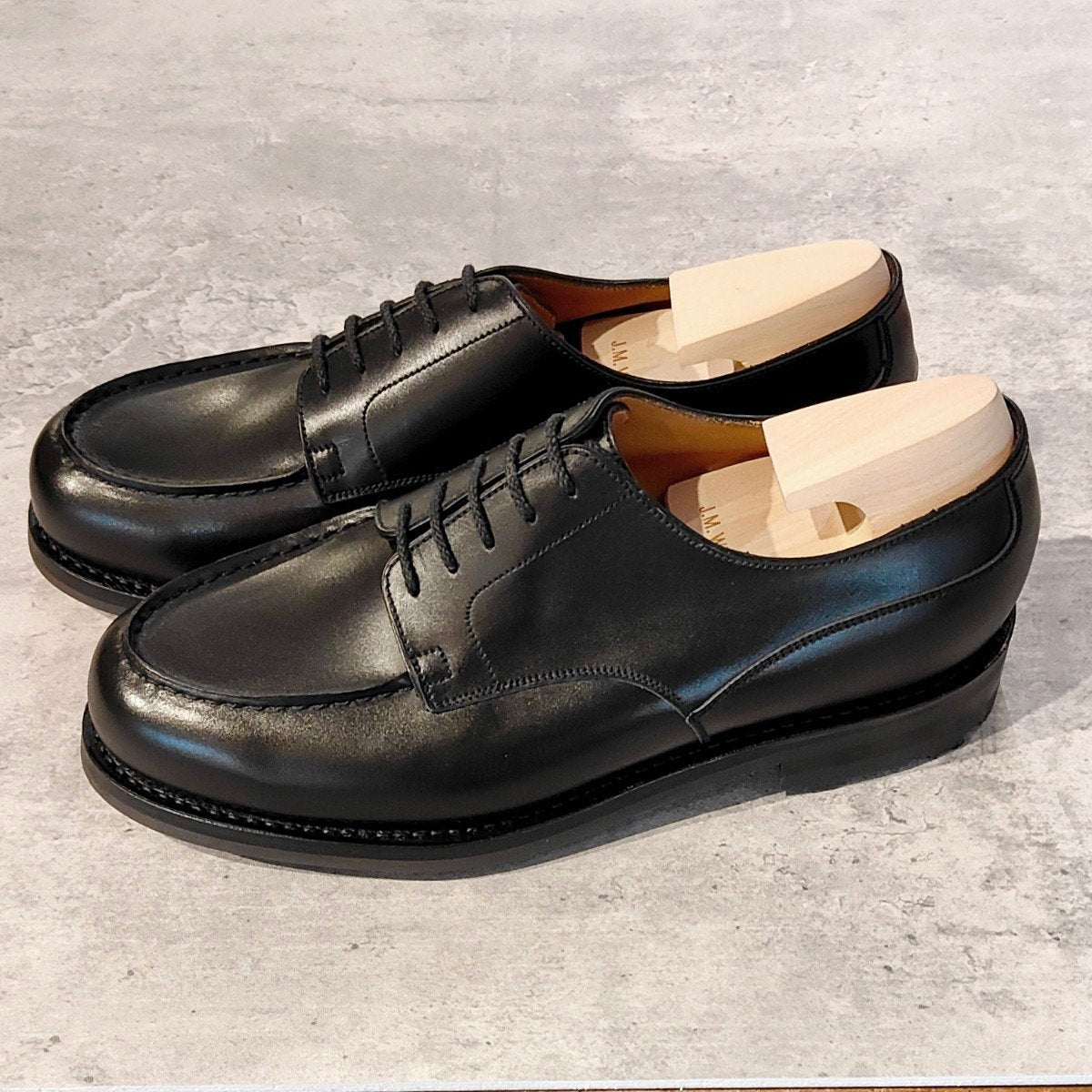 新品未使用【J.M.WESTON】ジェイエムウエストン 641 ゴルフ Uチップ ボックスカーフ ブラック サイズ UK6.5D 31ラスト 参考定価￥187,000-