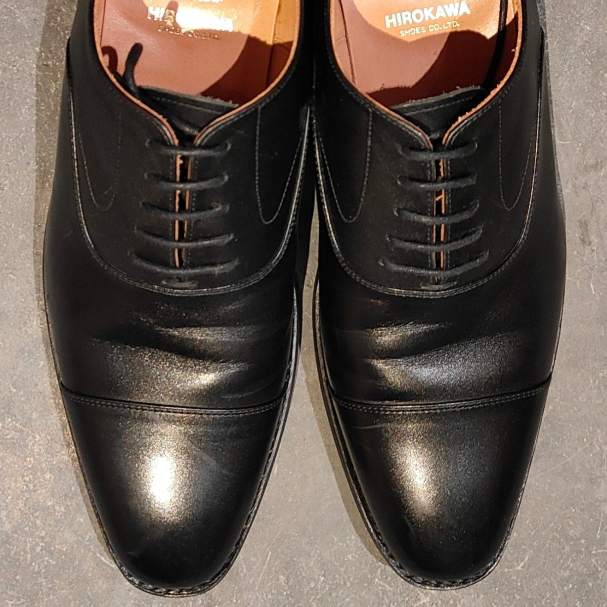 極美品【SCOTCH GRAIN】スコッチグレイン 3133 ストレートチップ カーフ ブラック サイズ 24.5