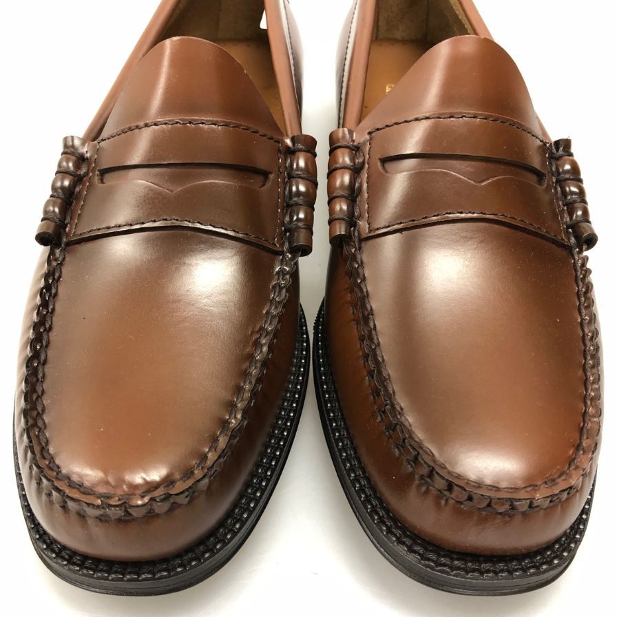 新品未使用 【G.H.Bass&Co. 】 ジーエイチバス 11711D ラーソン ローファー ハイシャインレザー ブラウン サイズ US7 定価￥31,900-