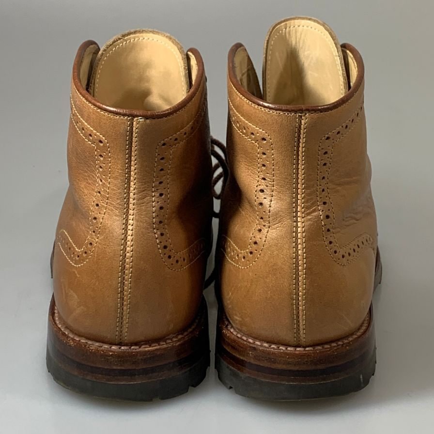 【Alden】オールデン ジェイクルー別注 44690HC ウイングチップブーツ クロムエクセルレザー メンズ ベージュ サイズUS8.5D