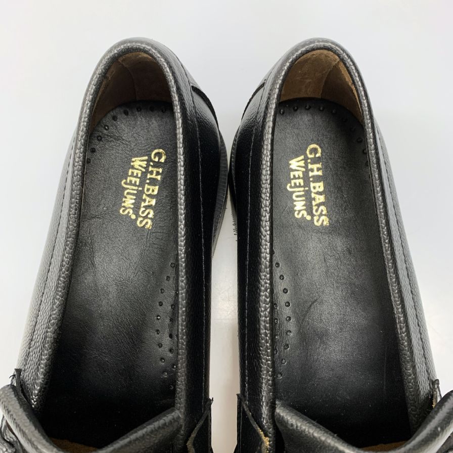 【G.H.Bass&Co.】ジーエイチバス  ローファー シボレザー ブラック（黒） サイズ 10.5 ラスト