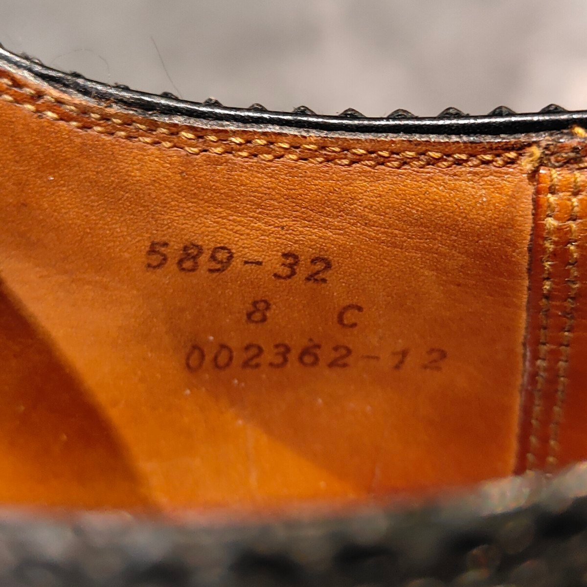 希少 美品【J.M.WESTON】ジェイエムウエストン 589 ウイングチップ ブラック サイズUK8C 32ラスト