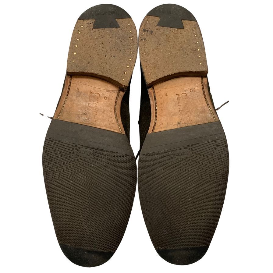 Church's】チャーチ 173 ビジネスシューズ スエード カーキ サイズ 60F