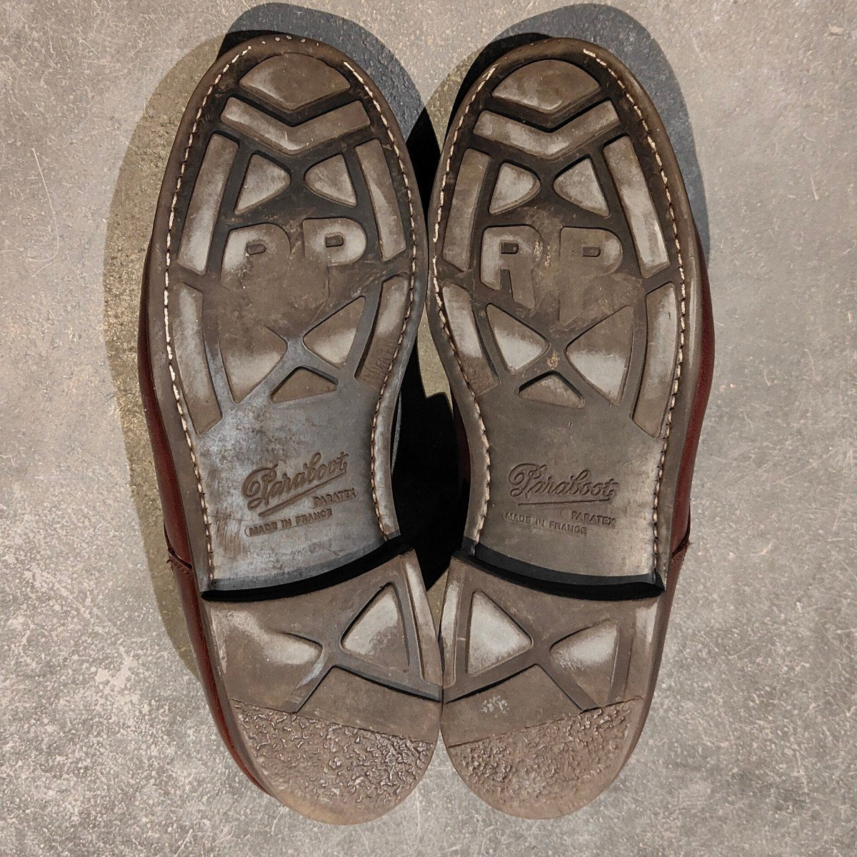 【Paraboot】パラブーツ シャンボード Uチップ リスレザー カフェ サイズ UK8 参考定価￥96,800-