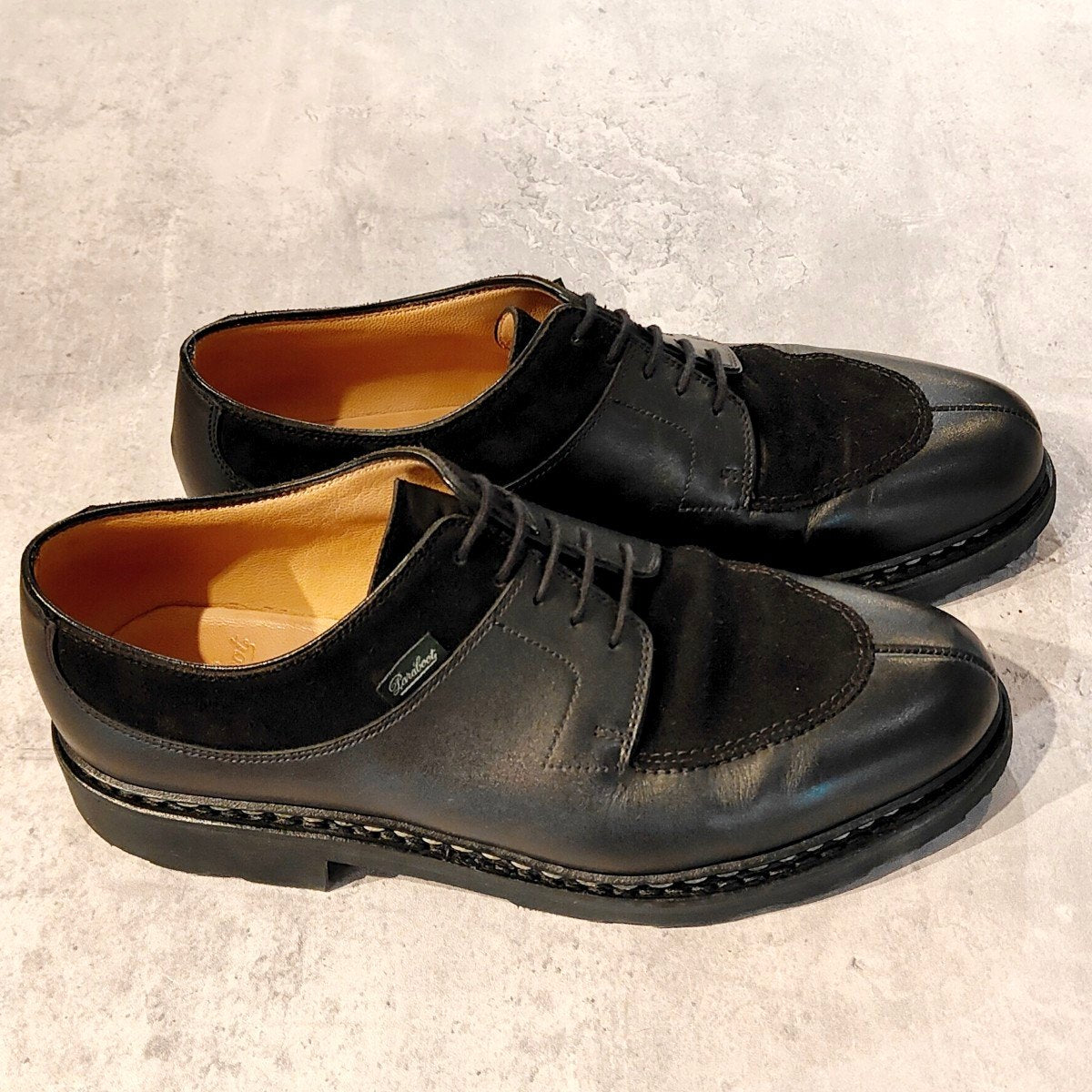 【Paraboot】パラブーツ アヴィニョン コンビ カーフ×スエード ブラック サイズUK7
