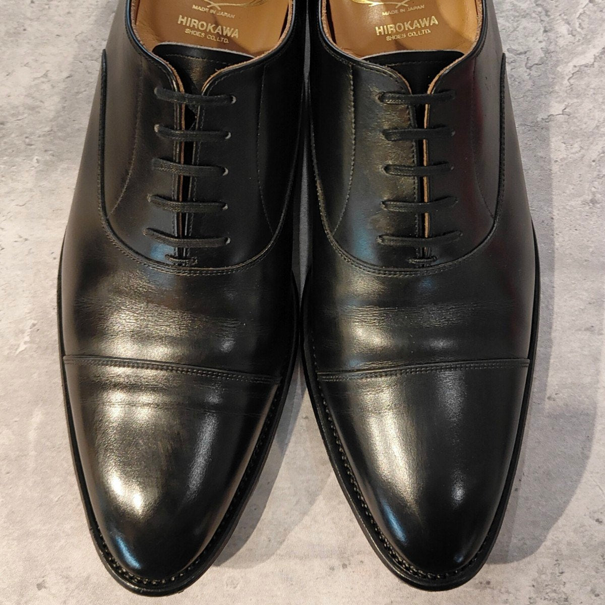 使用数回【SCOTCH GRAIN】スコッチグレイン 946 インペリアルブラック ストレートチップ カーフ  サイズ26 参考定価￥74,800-