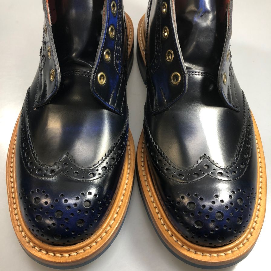 【Tricker’ｓ】トリッカーズ 947979 W5634 ブーツ レザー ネイビー（紺） サイズ 7ハーフ-5 ラスト