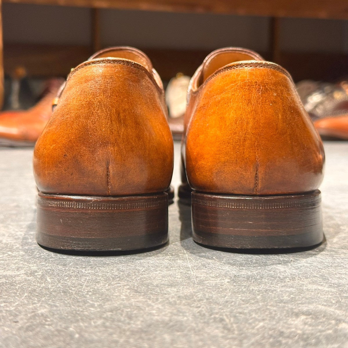BERLUTI】ベルルッティ シングルモンク カーフ ライトブラウン サイズ