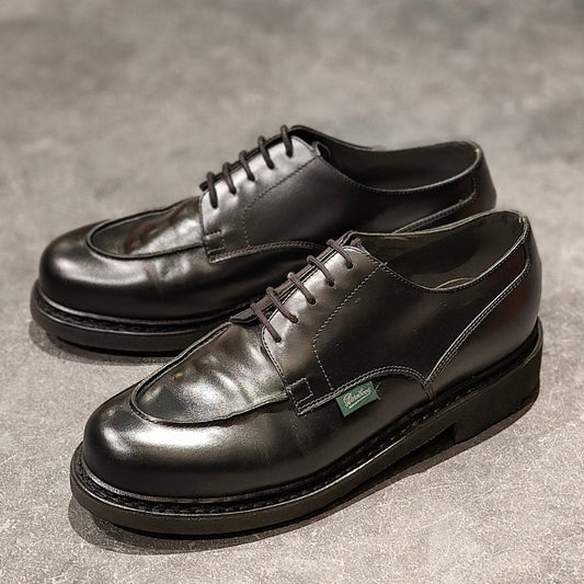 希少 極美品【Paraboot】パラブーツ エディフィス別注 シャンボード Uチップ カーフ ブラック サイズ UK6.5 参考定価￥96,800-