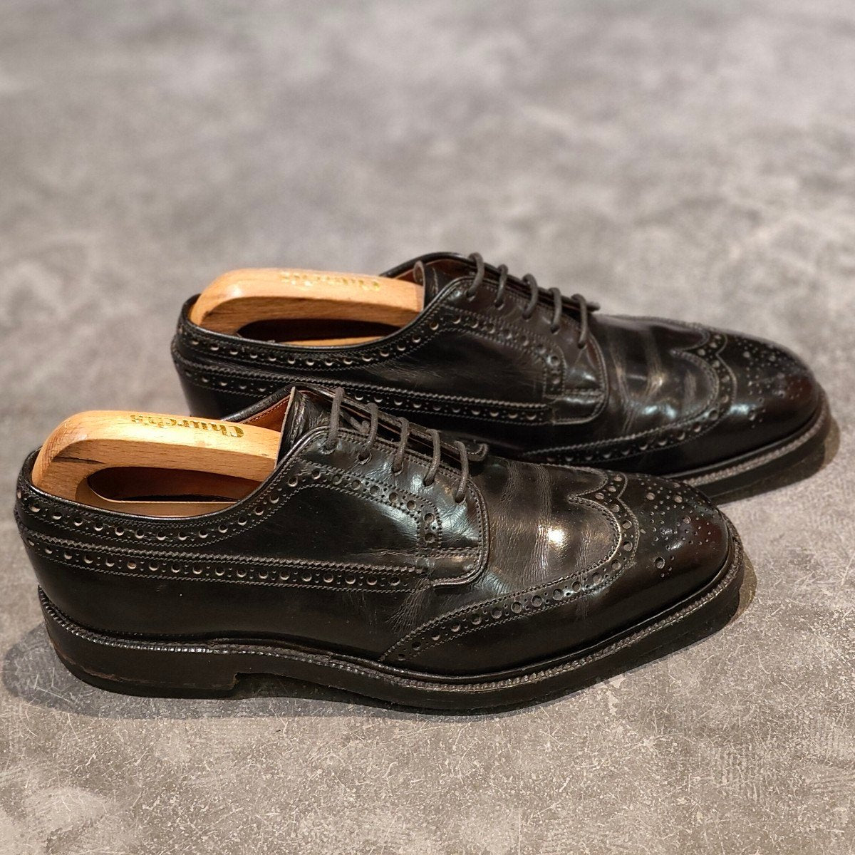 【Church's】チャーチ 3都市 グラフトン ウイングチップ ブックバインダーカーフ ブラック サイズ UK60E 73ラスト
