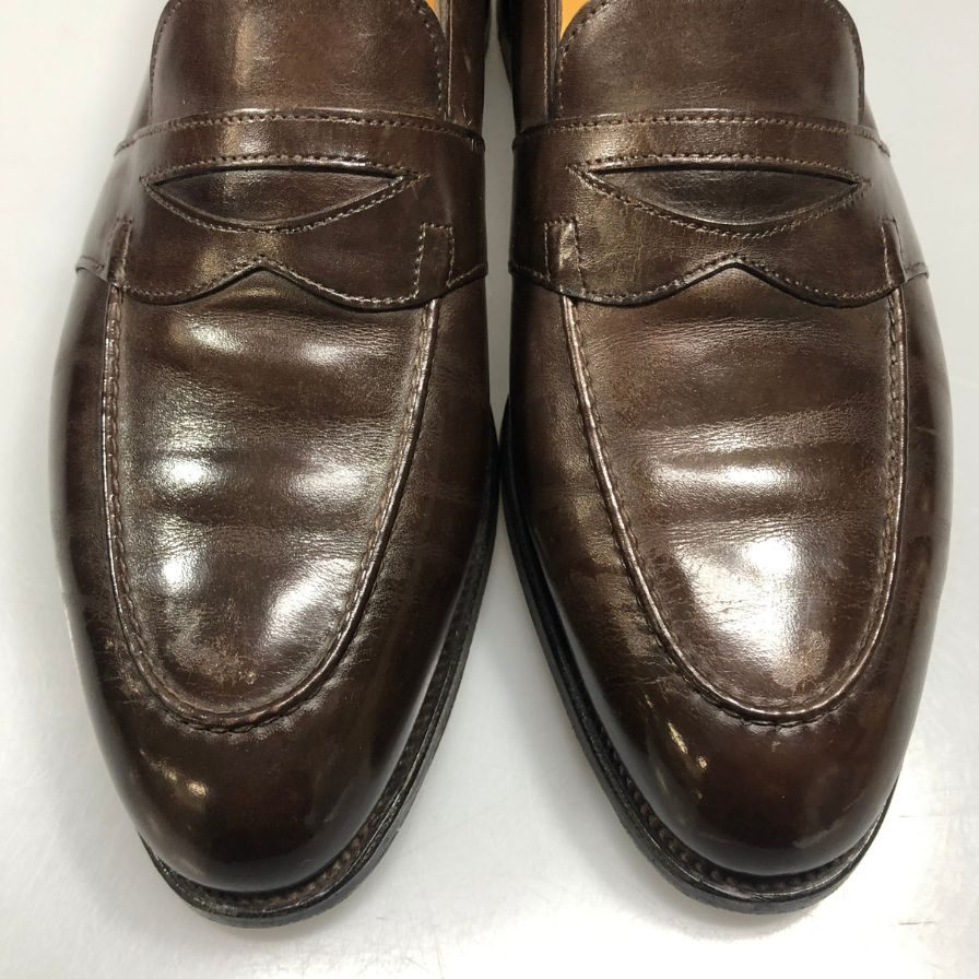 【JOHN LOBB】ジョンロブ ローファー フルストラップ フェンコート 4098ラスト レザー メンズ ブラウン サイズ6.5E