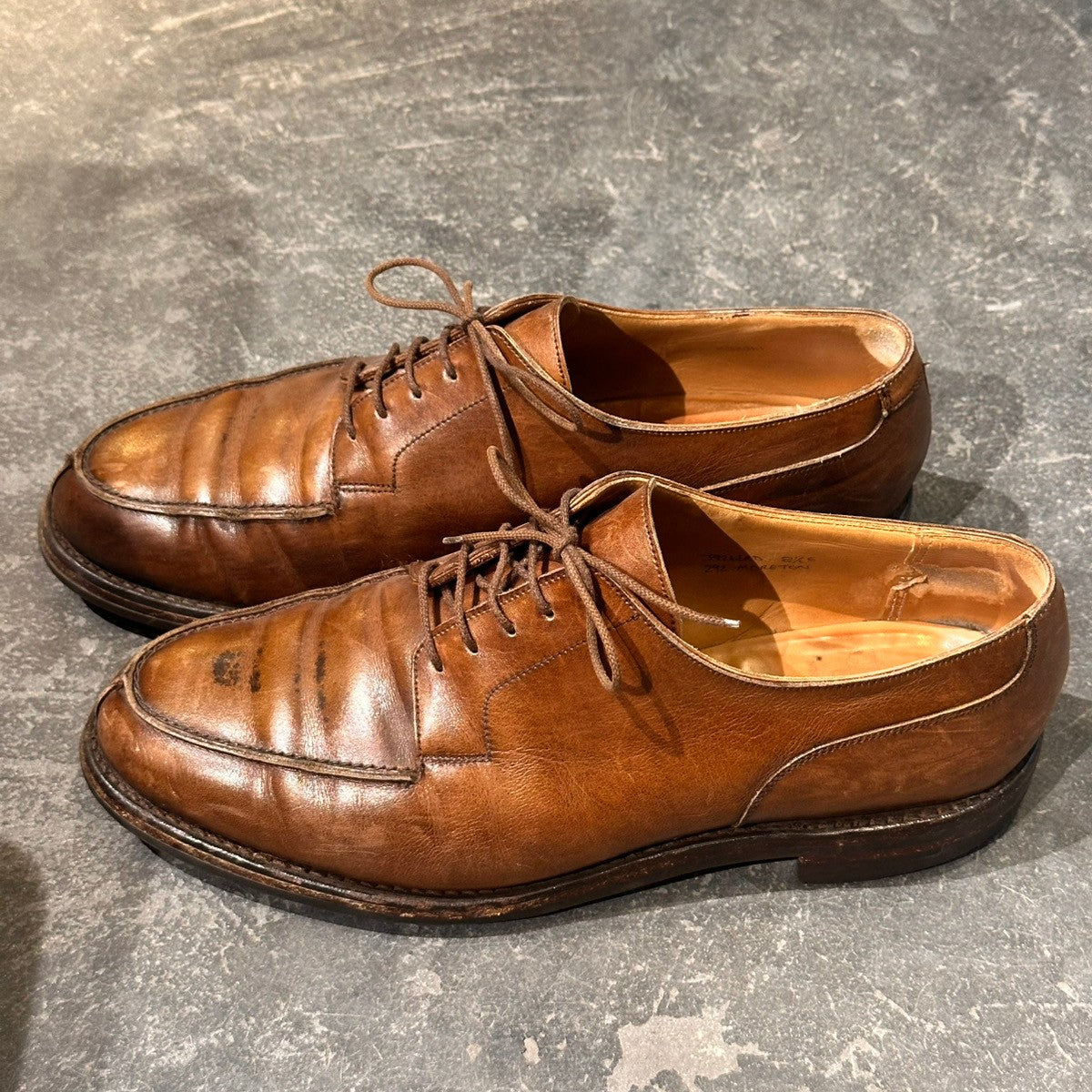 【CROCKETT&JONES】クロケット&ジョーンズ モールトン Uチップ カーフ ブラウン サイズUK8.5E