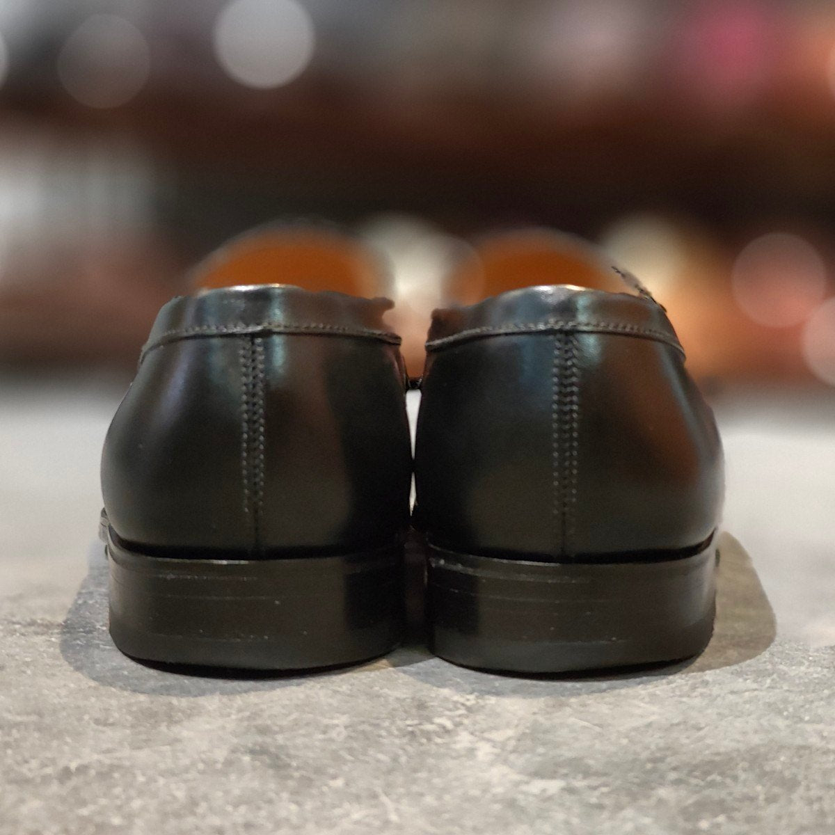 使用数回【J.M.WESTON】ジェイエムウエストン 180 シグニチャーローファー ボックスカーフ ブラック サイズ UK6D 41ラスト 参考定価￥165,000-