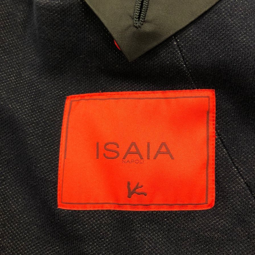 【ISAIA】イザイア テーラードジャケット コットン ネイビー サイズ 46