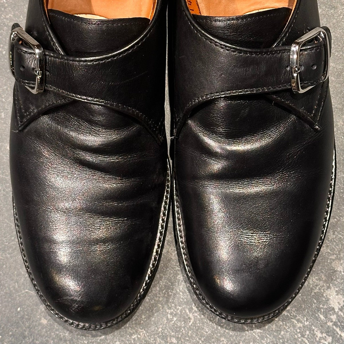 【ALDEN】オールデン N1408L シングルモンク レディカーフ ブラック サイズUS9D ミリタリーラスト