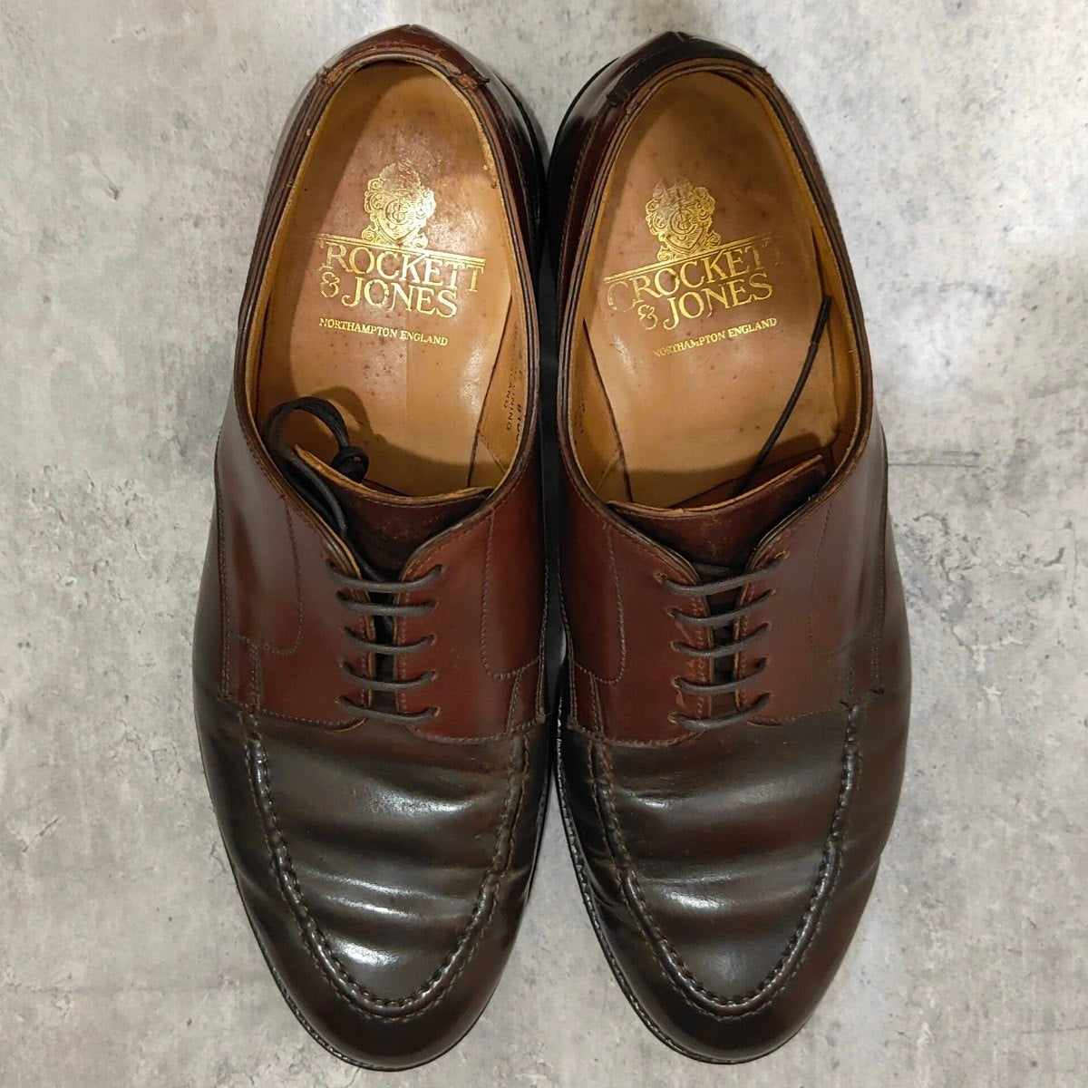 【Crockett&Jones】クロケット&ジョーンズ オンスロー Uチップ コードバン バーガンディ サイズUK7.5E