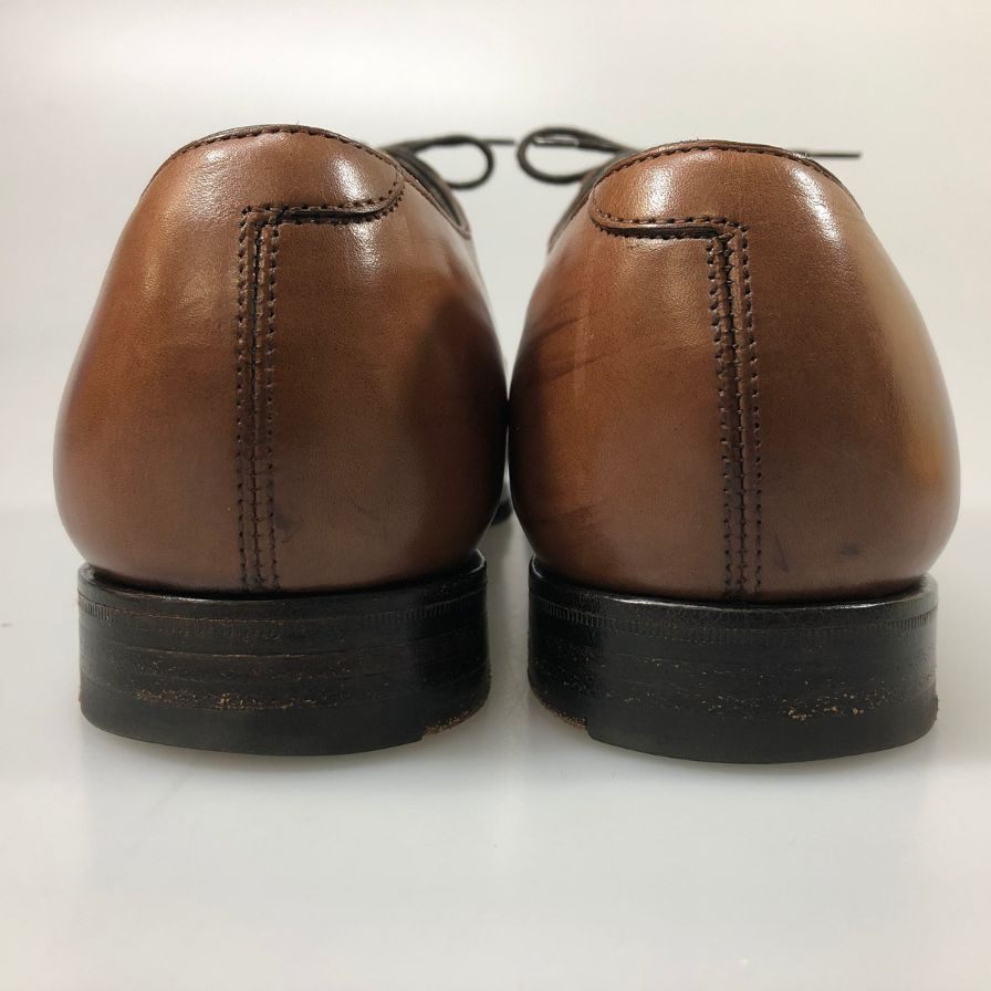 【EDWARD GREEN】エドワードグリーン レザーシューズ パンチドキャップトゥ ハイス メンズ ブラウン サイズUK8.5D 808ラスト HYTHE