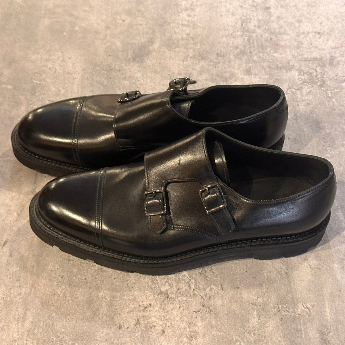 【オンライン限定】未使用品【JOHN LOBB】ジョンロブ ウィリアム ダブルモンク カーフ ブラック サイズUK7