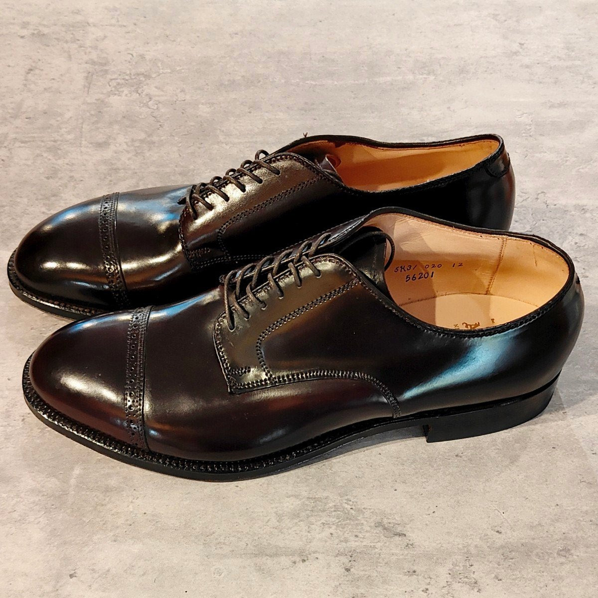 未使用 【ALDEN】オールデン 56201 リジェクト品 パンチドキャップトゥ コードバン ダークバーガンディ サイズ US11D モディファイドラスト 参考定価￥236,500-