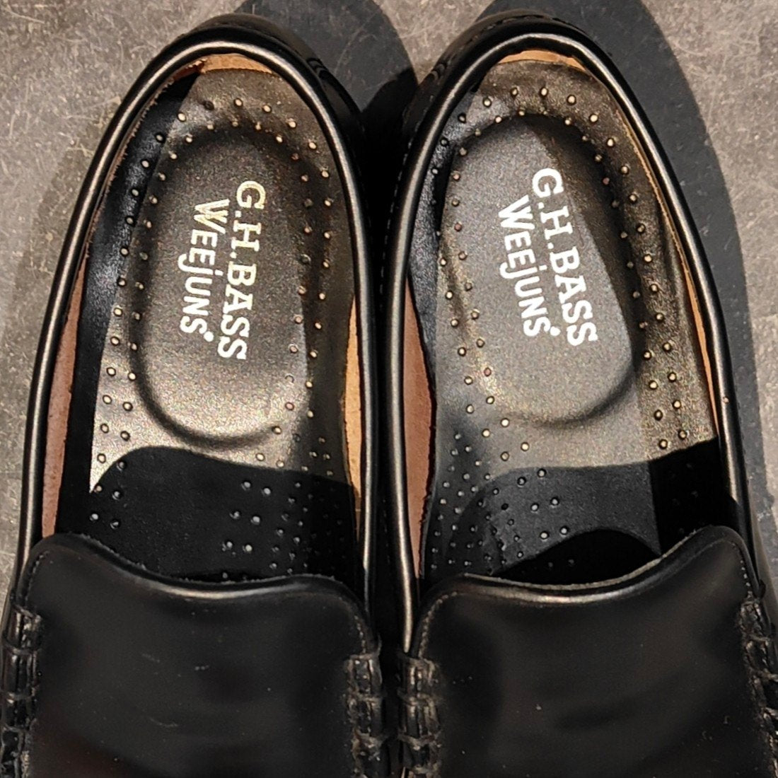 極美品【G.H.Bass&Co. 】 ジーエイチバス BA10305 ヴァンプ ローファー ブラック サイズ US6.5