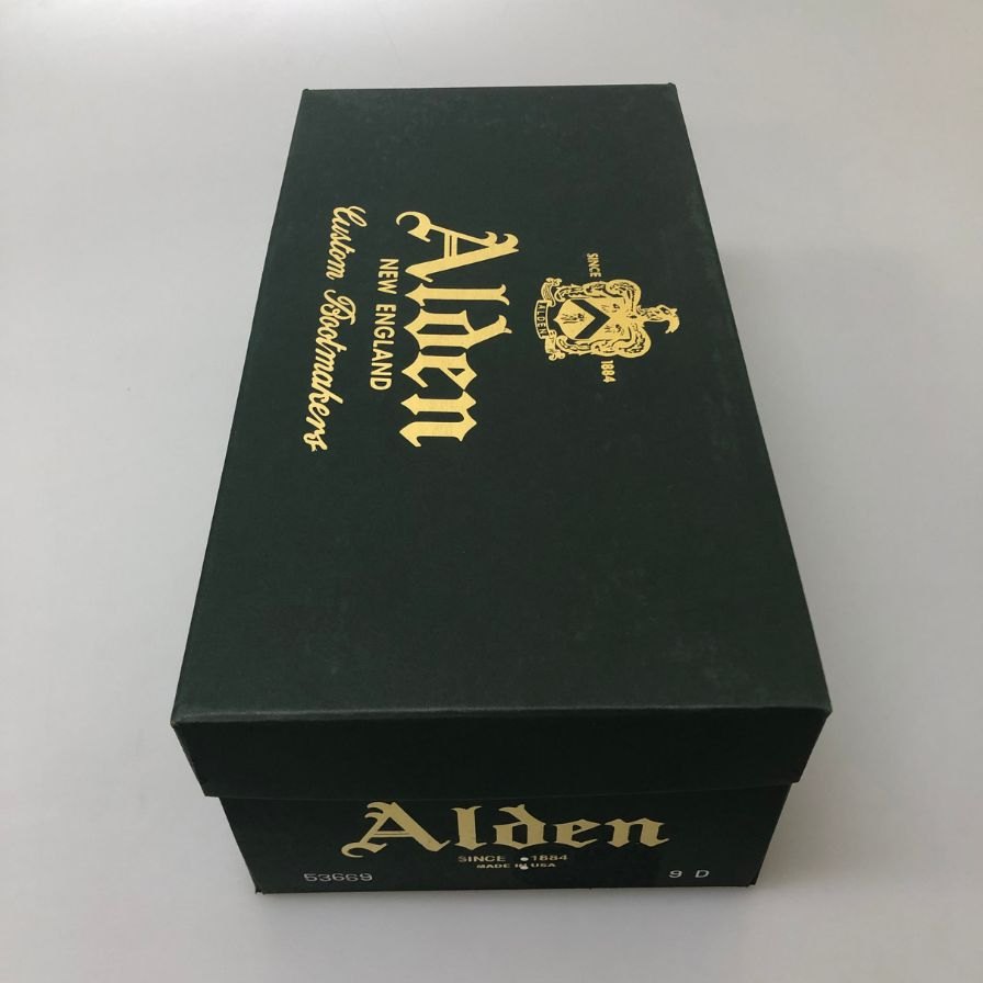 【ALDEN】オールデン 53669 ビームス別注 プレーントゥ コードバン ミリタリーラスト ブラック サイズUS9D メンズ