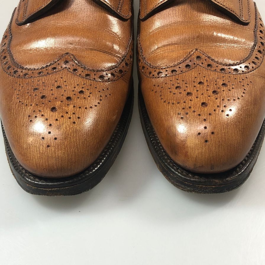 【オンライン限定】【EDWARD GREEN】エドワードグリーン レザーシューズ サンドリンガム フルブローグ メンズ ブラウン サイズ7D EDWARD GREEN