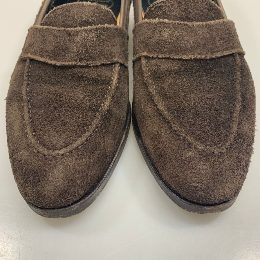 Crockett＆Jones ローファー ブラウンスエード 6 1/2 E Crockett&Jones】クロケット&ジョーンズ HARCOURT2 ローファー