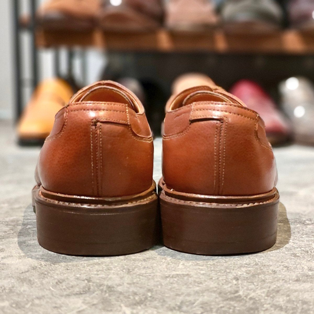 希少 極美品【JOHN LOBB】ジョンロブ PARISロゴ ブッシュ Uチップ グレインレザー ブラウン サイズUK5.5E 292ラスト