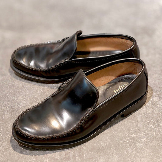 極美品【G.H.Bass&Co. 】 ジーエイチバス BA10305 ヴァンプ ローファー ブラック サイズ US6.5