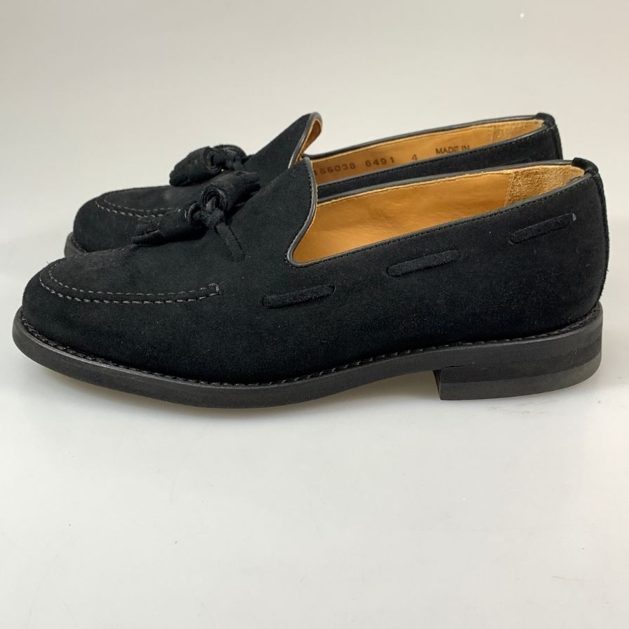 【Berwick】バーウィック 4340 タッセル ローファー スエード ブラック レディース サイズ UK4.0 ラスト
