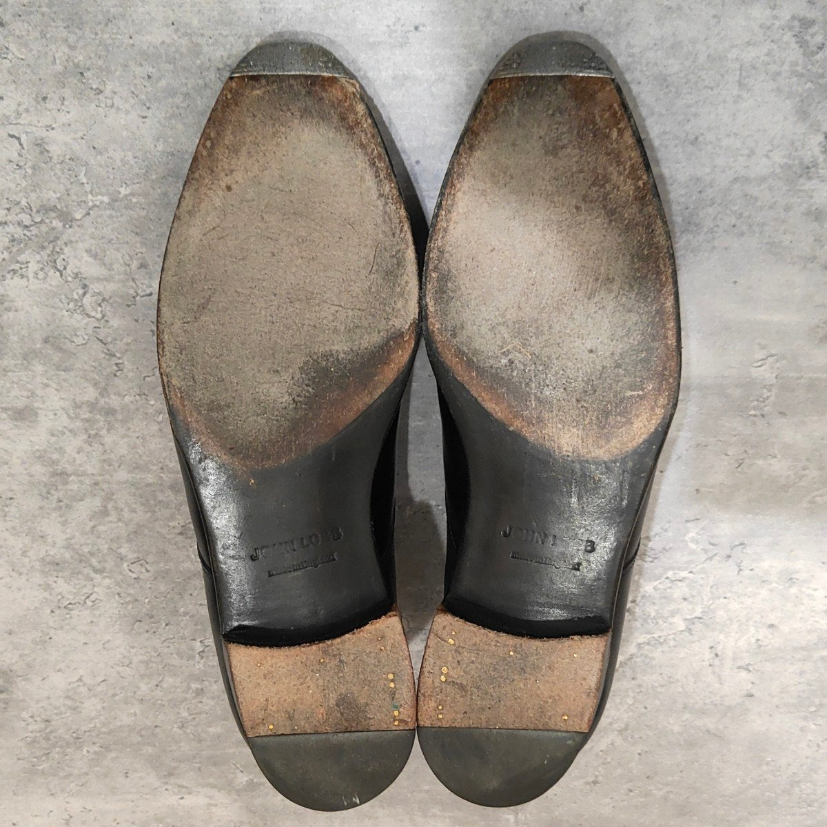極美品【JOHN LOBB】ジョンロブ フィリップ2 ダブルバックル カーフ ブラック サイズUK6.5E 7000ラスト参考定価¥349,800-