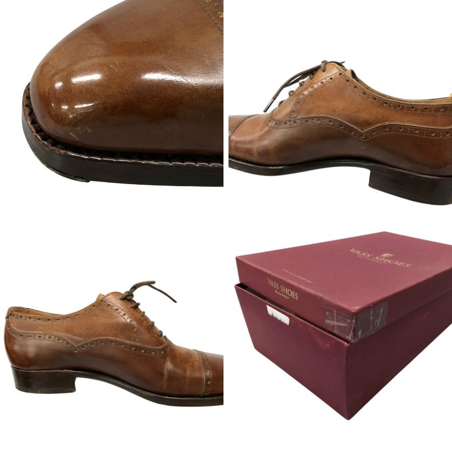 Vass Shoes】ヴァーシュ ビジネスシューズ ブラウン(茶系 Vass Shoes】ヴァーシュ ビジネスシューズ ブラウン(茶系
