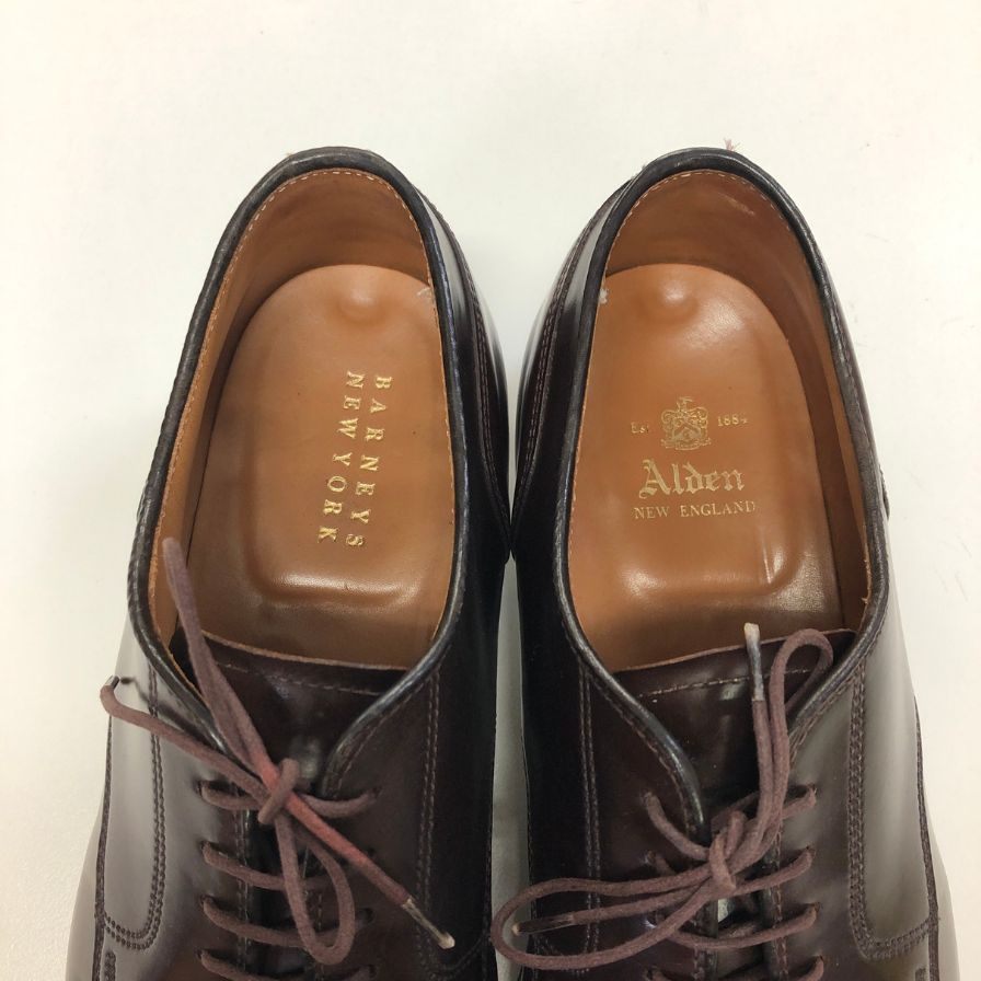 【ALDEN】オールデン 2160 バーニーズニューヨーク別注 外羽根ストレートチップ アバディーンラスト コードバン ダークバーガンディ サイズUS8D