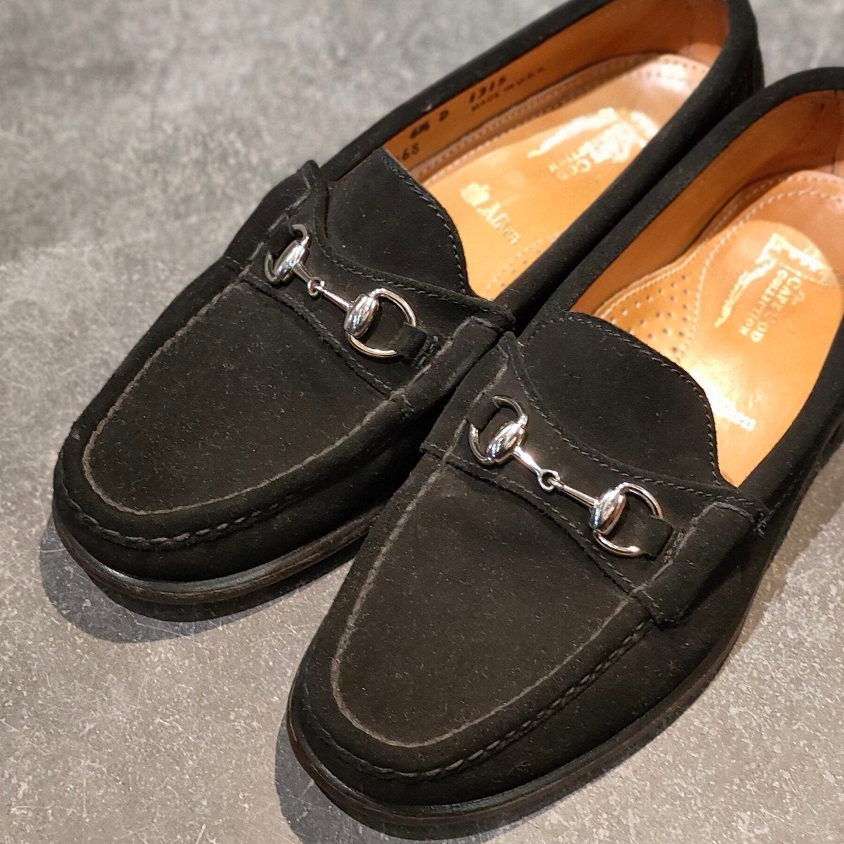 希少【ALDEN】オールデン 1315 ビットローファー cape cod collection スエード ブラック サイズUS6.5D