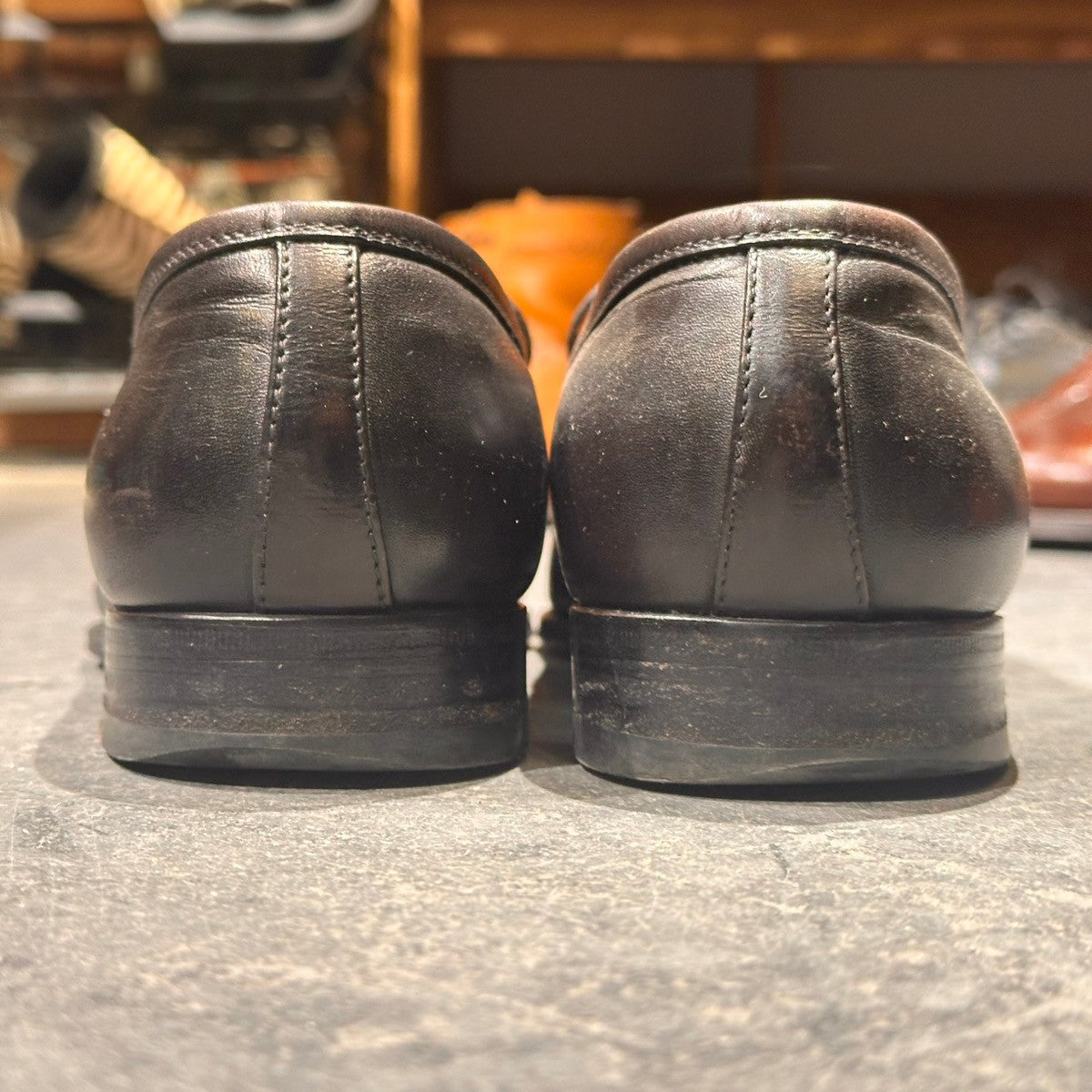 【TANINO CRISCI】タニノクリスチー  ローファー カーフ ブラック サイズUK7