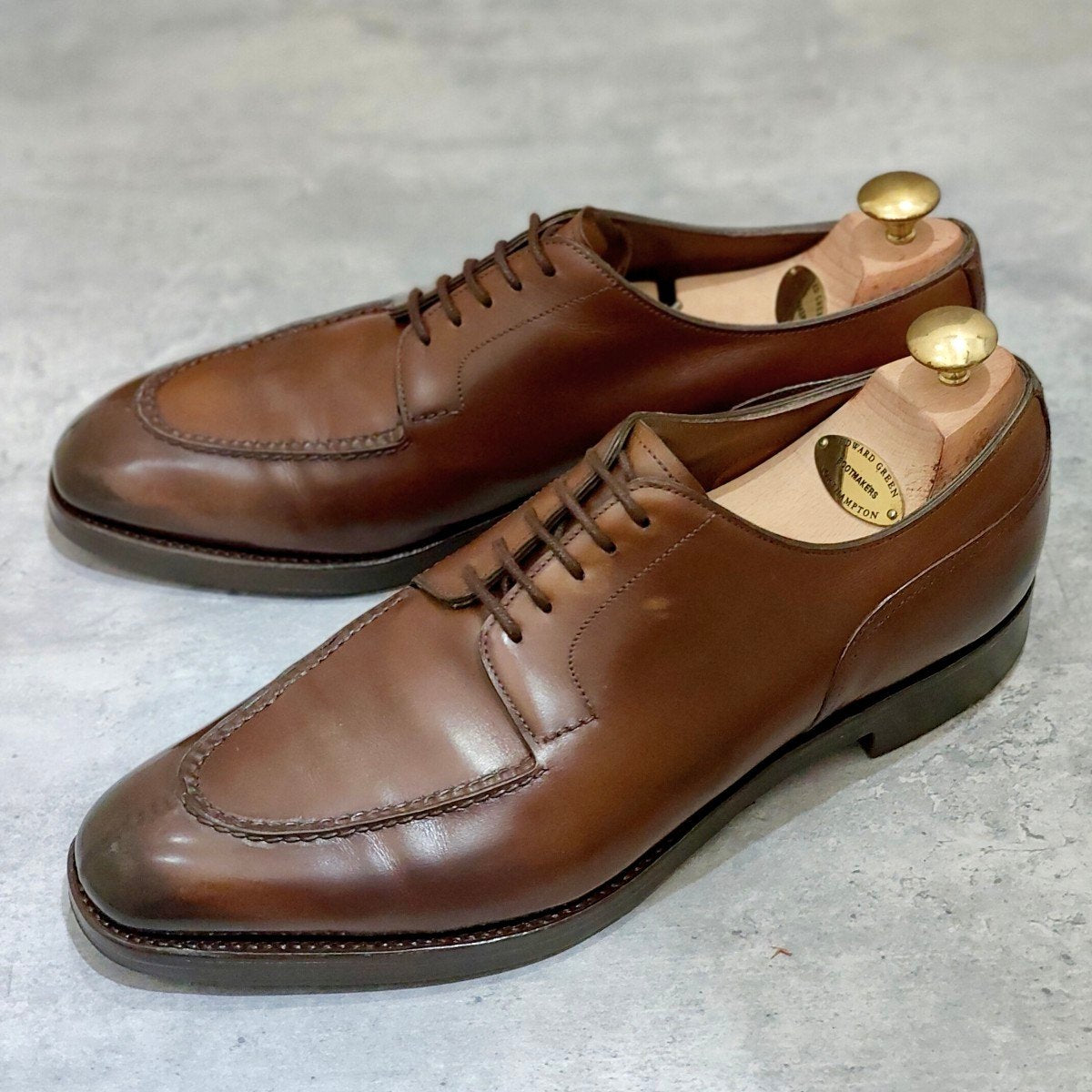 【EDWARD GREEN】エドワードグリーン ドーバー B品（ファクトリーショップ） Uチップ カーフ ダークブラウンアンティーク サイズUK8.5E 606ラスト