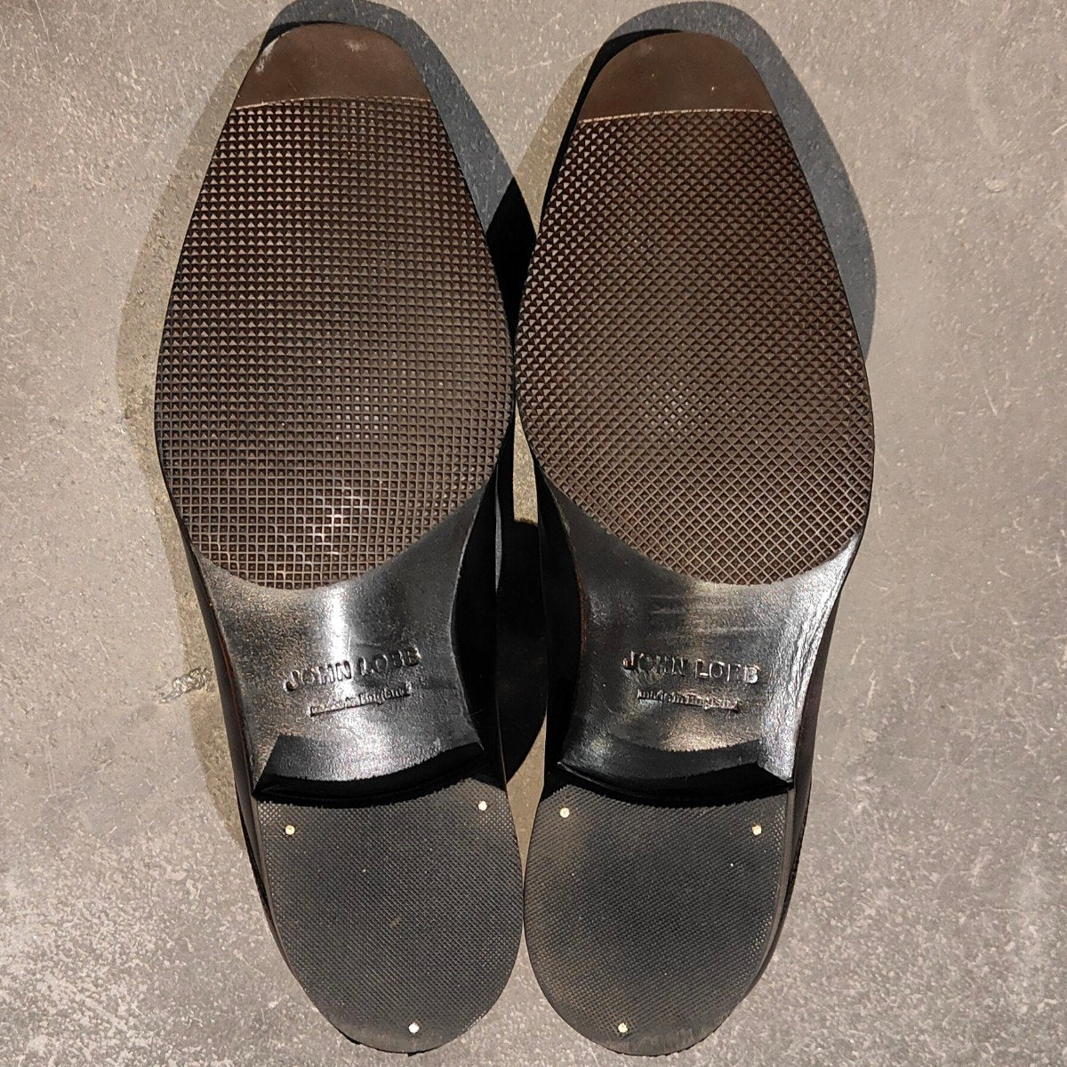 使用数回【JOHN LOBB】ジョンロブ プレスレージラウン ベケット ホールカット ミュージアムカーフ ブラック サイズUK5D 8000ラスト 参考定価￥365,200-