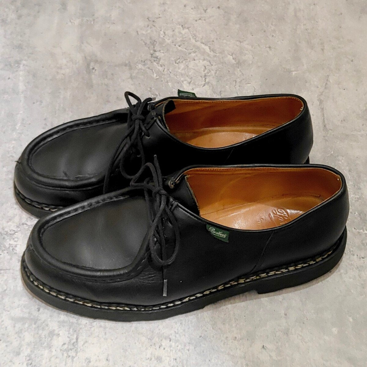 美品【PARABOOT】パラブーツ ミカエル チロリアン リスレザー ブラック